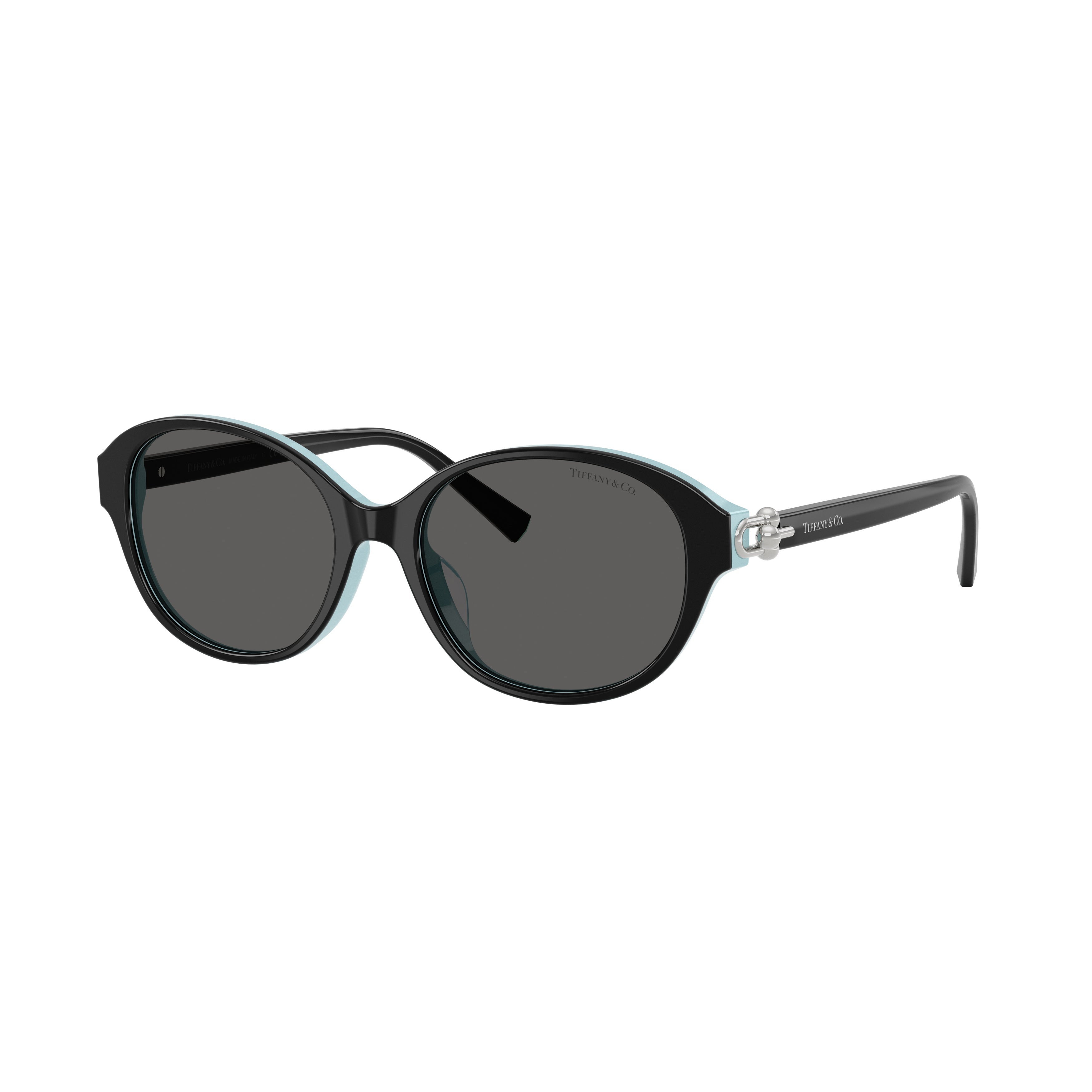 0tf4263d Oval-Shaped Black Frame Sunglasses