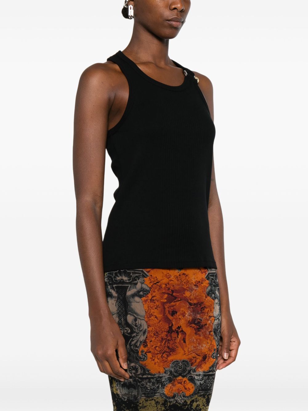 Ribbed Knit Sleeveless Top