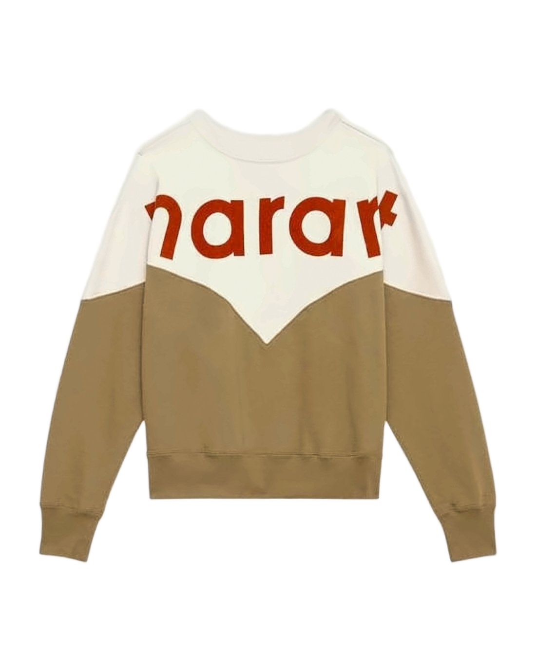 Color-Block Long-Sleeve Top with Oversized Lettering