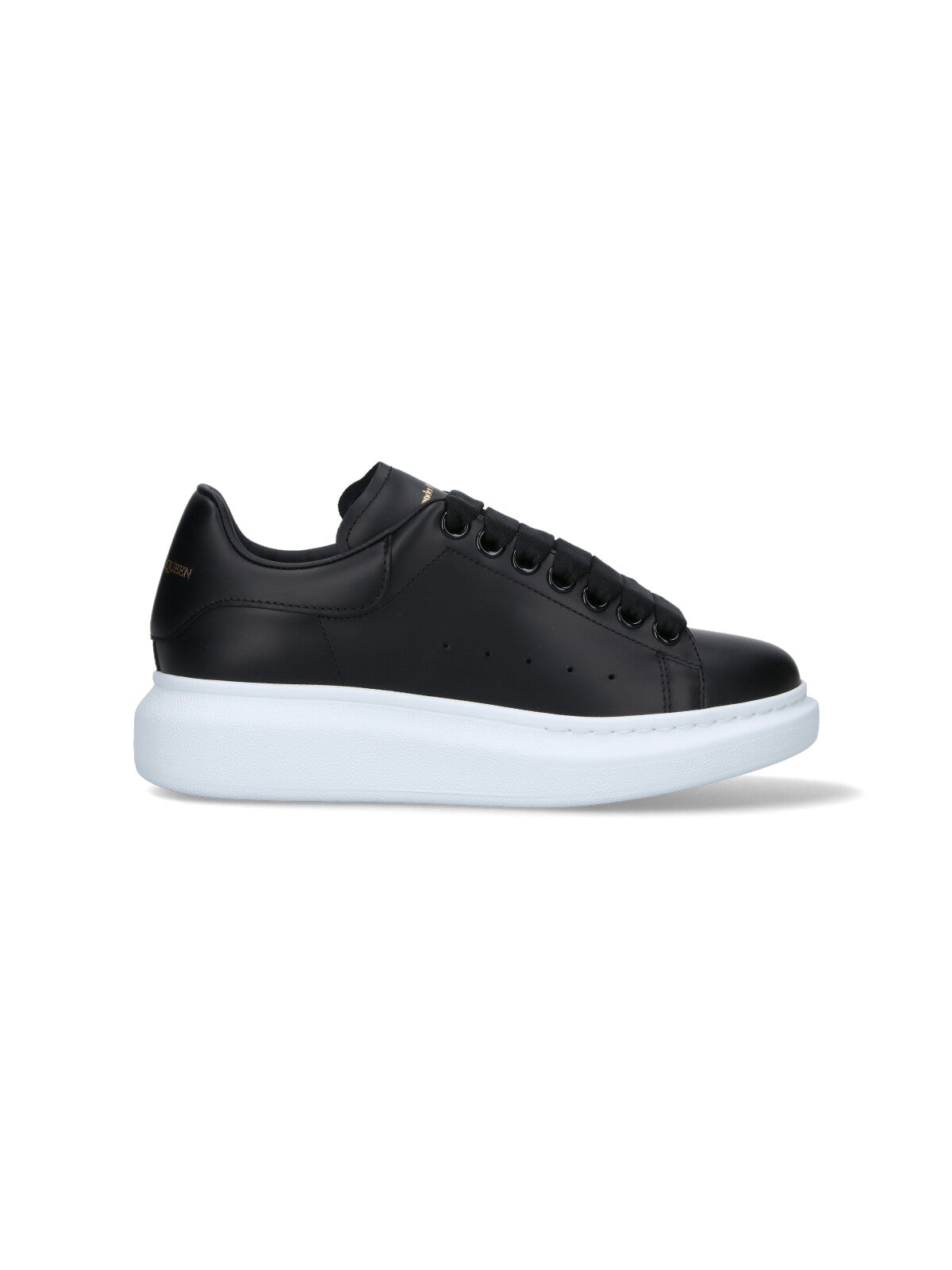 "Oversize" Sneakers, In Black Calfskin