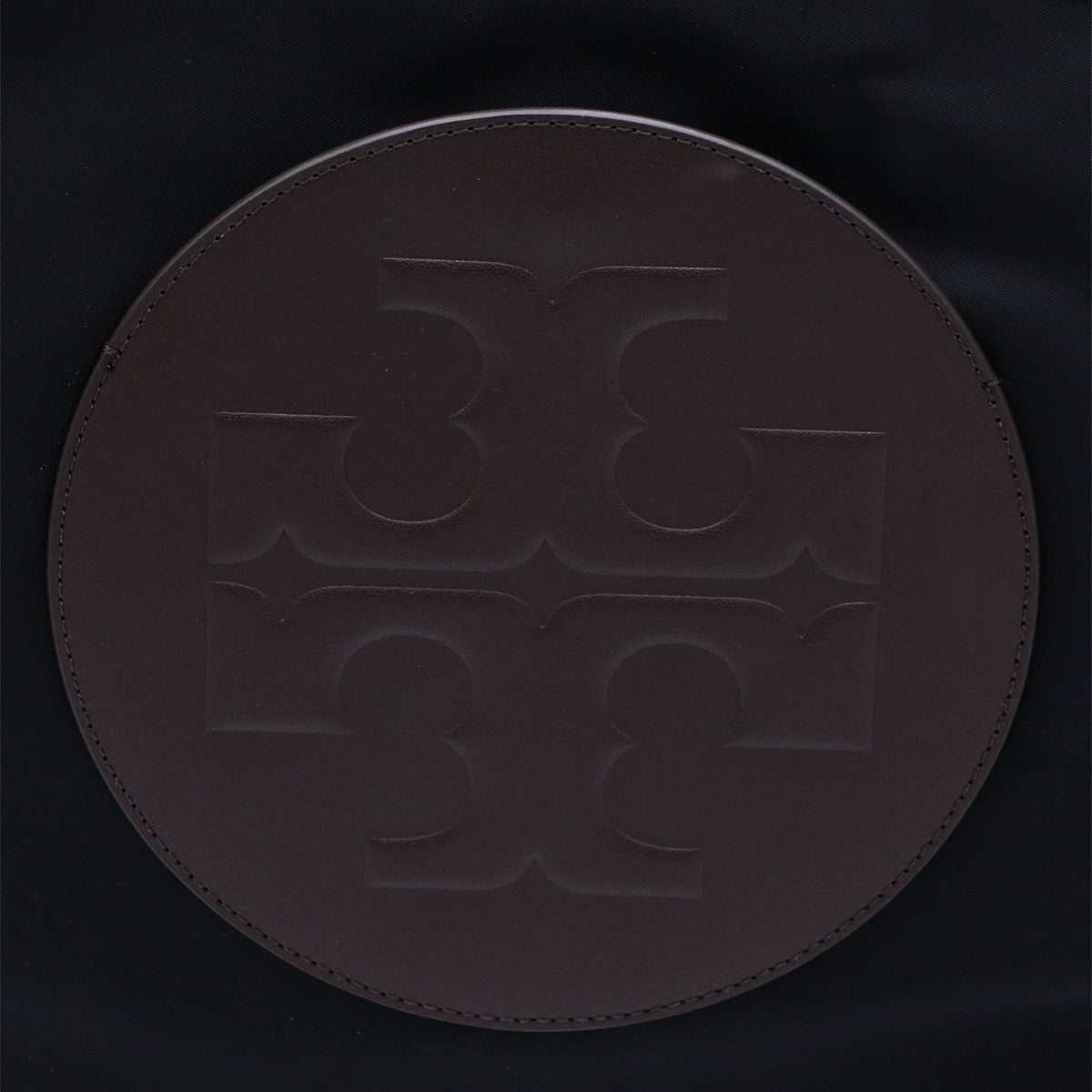 Embossed Logo Black Tote