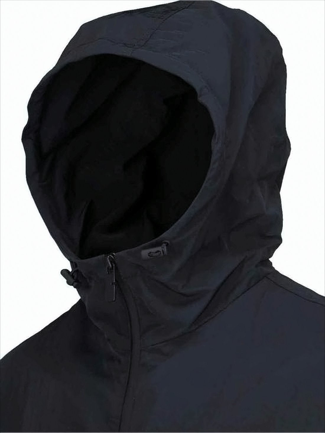 Lightweight Nylon Jacket with Attached Hood