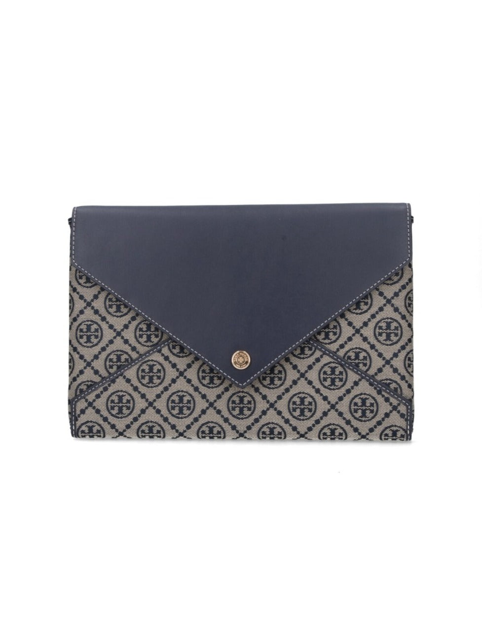 "T-Monogram" Chain Pouch Beige