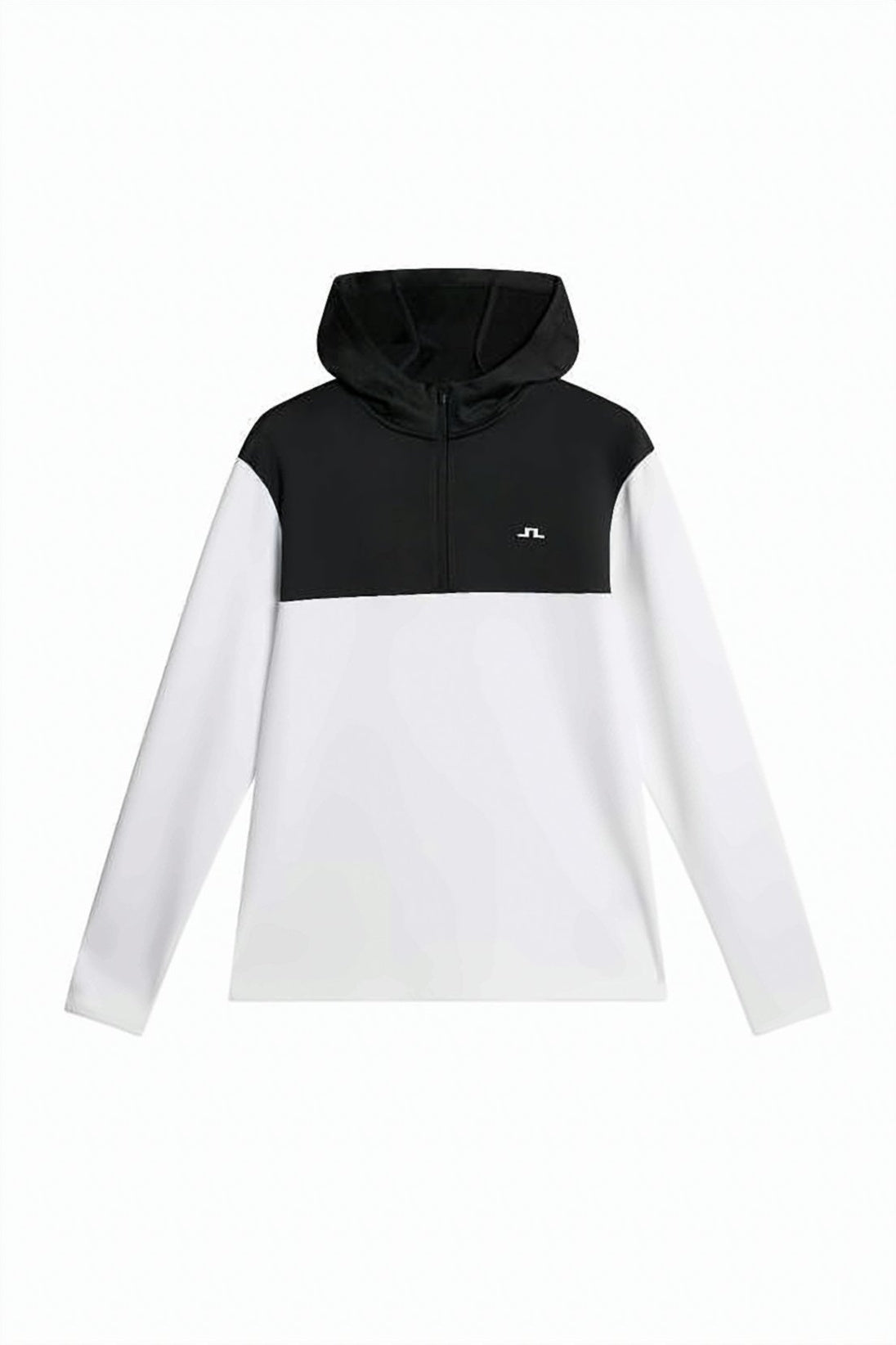 Two-Tone Hooded Activewear Top