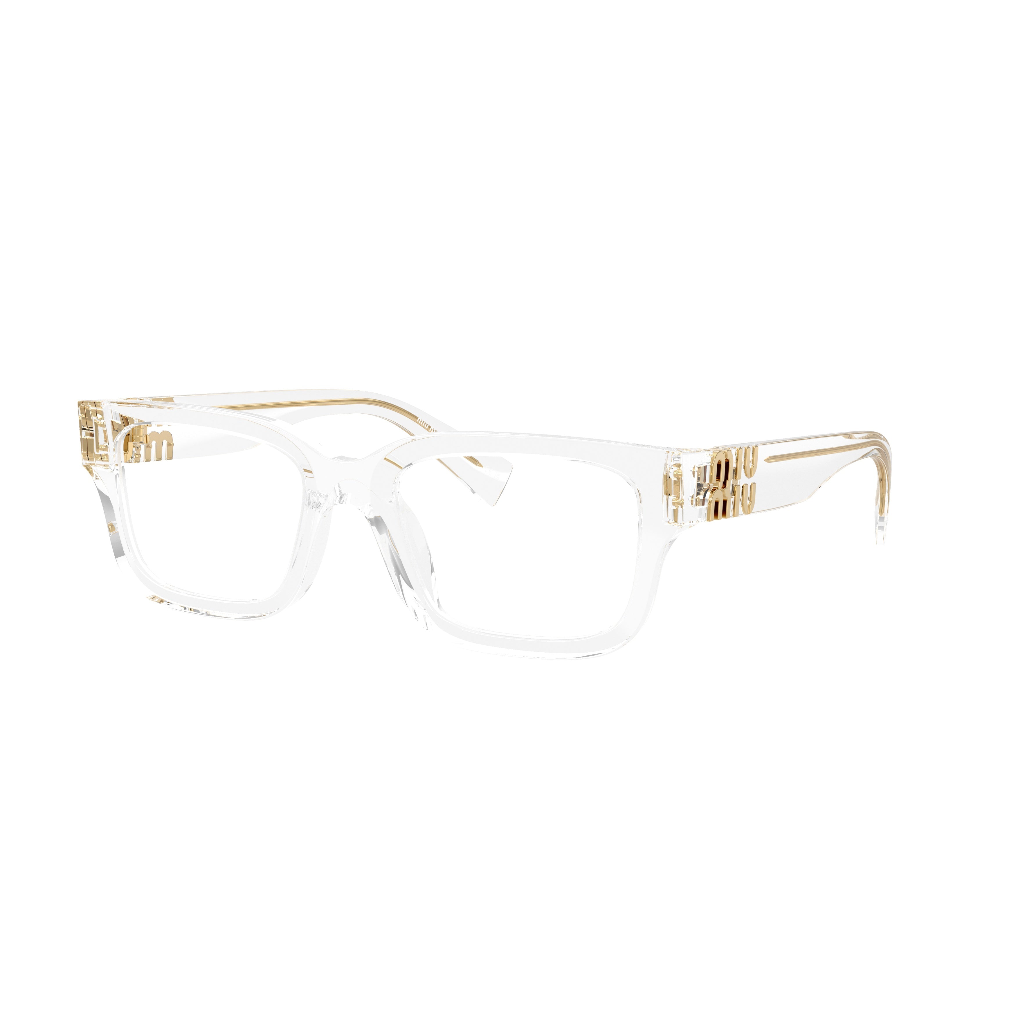 0mu 02yv Transparent Acetate Square Frame Eyeglasses
