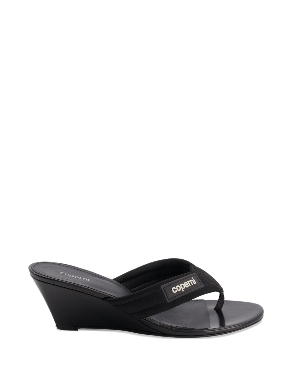 Black Wedge Heel Sandals