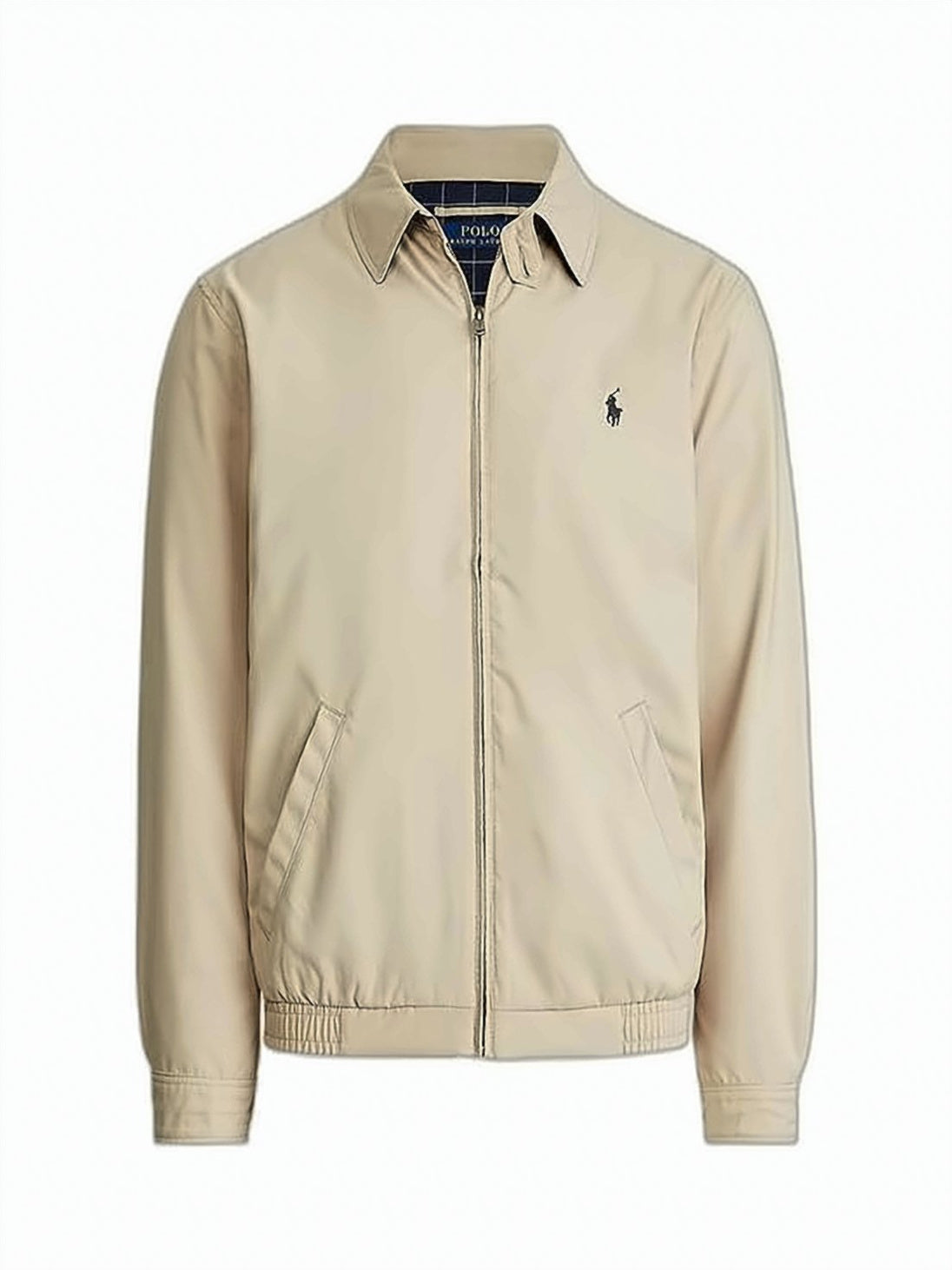 Minimalist Bomber Jacket With Embroidered Logo