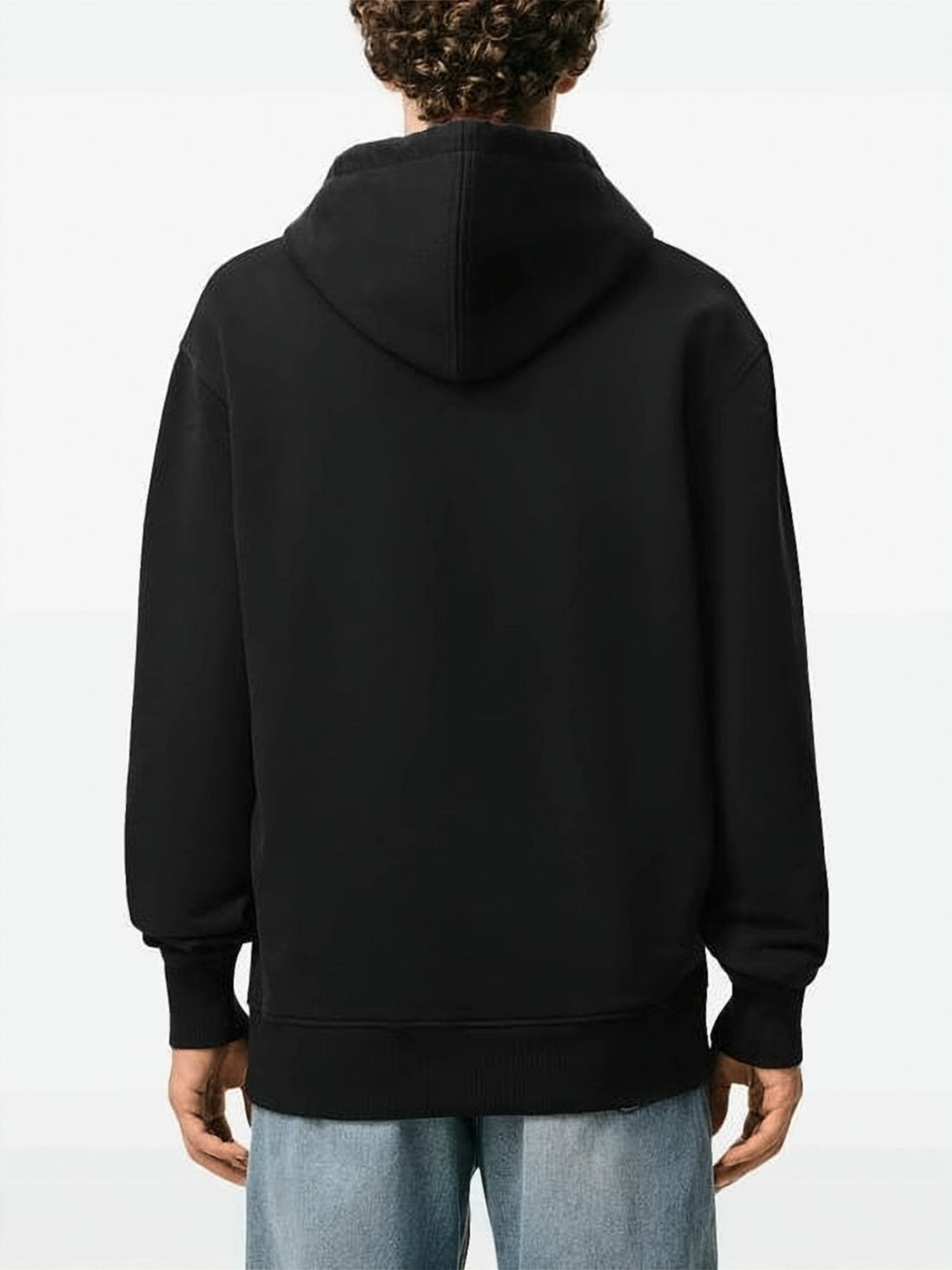Black Pullover Hoodie with Heart Logo