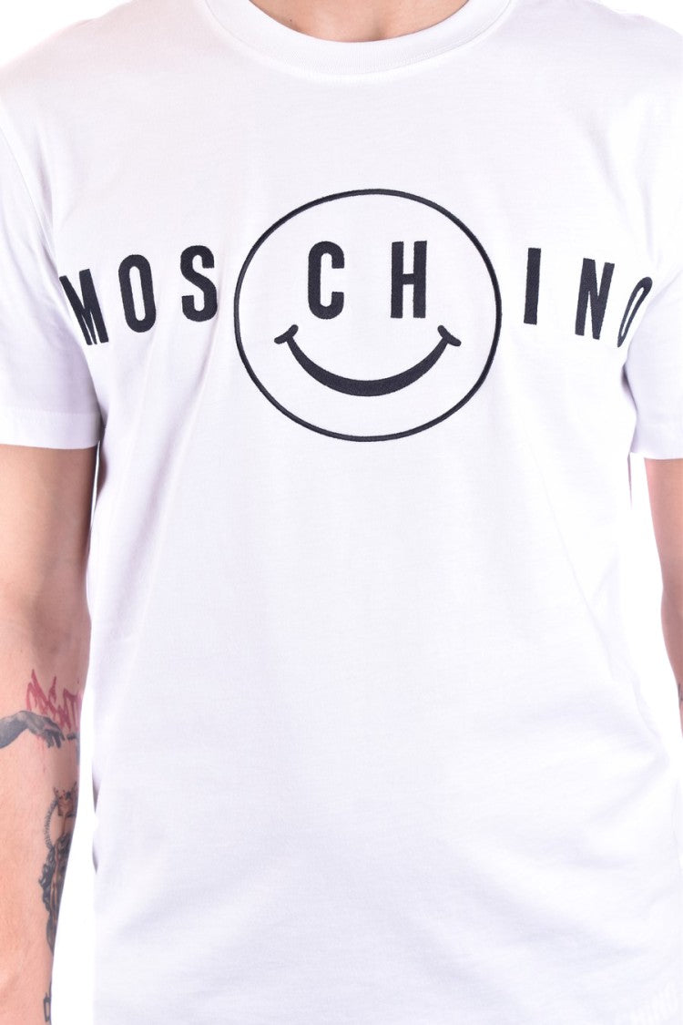 Classic White Tee With Bold Black Print