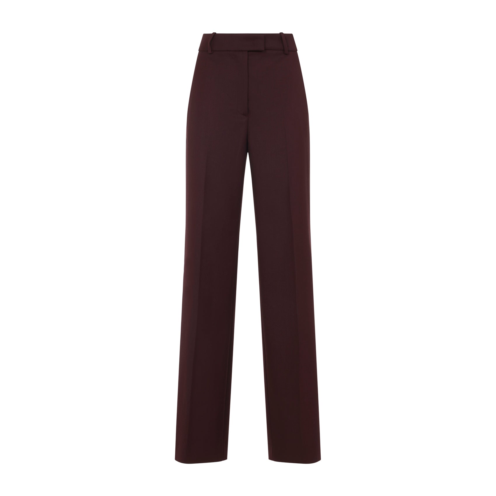 Burgundy Trousers with Tailored Silhouette