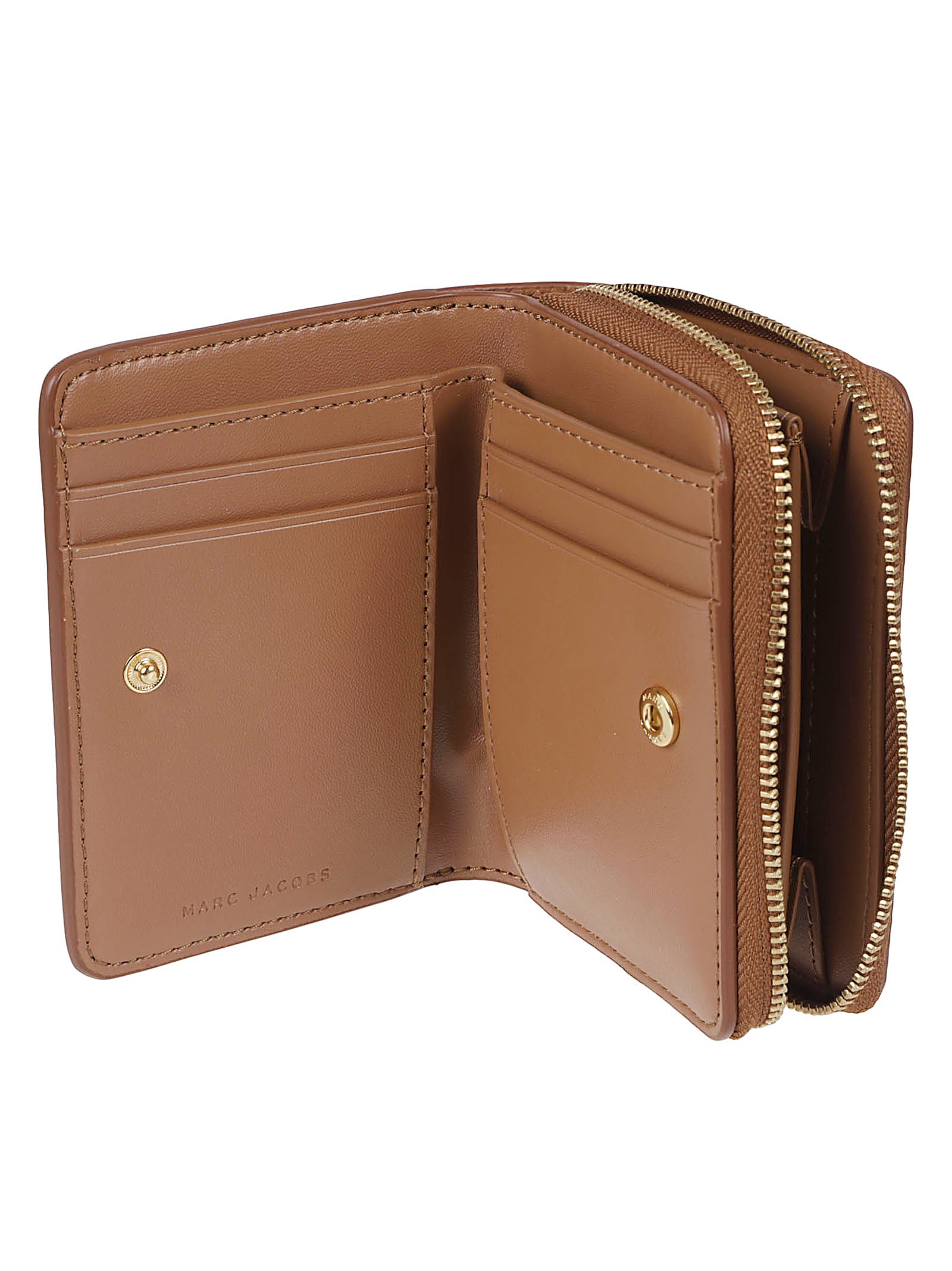 Textured Leather Wallet With Bold Logo