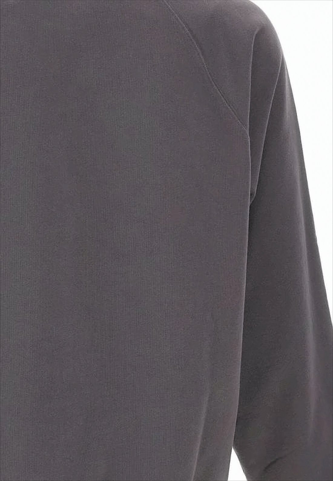 Oversized Grey Sweatshirt With Fox Head Emblem