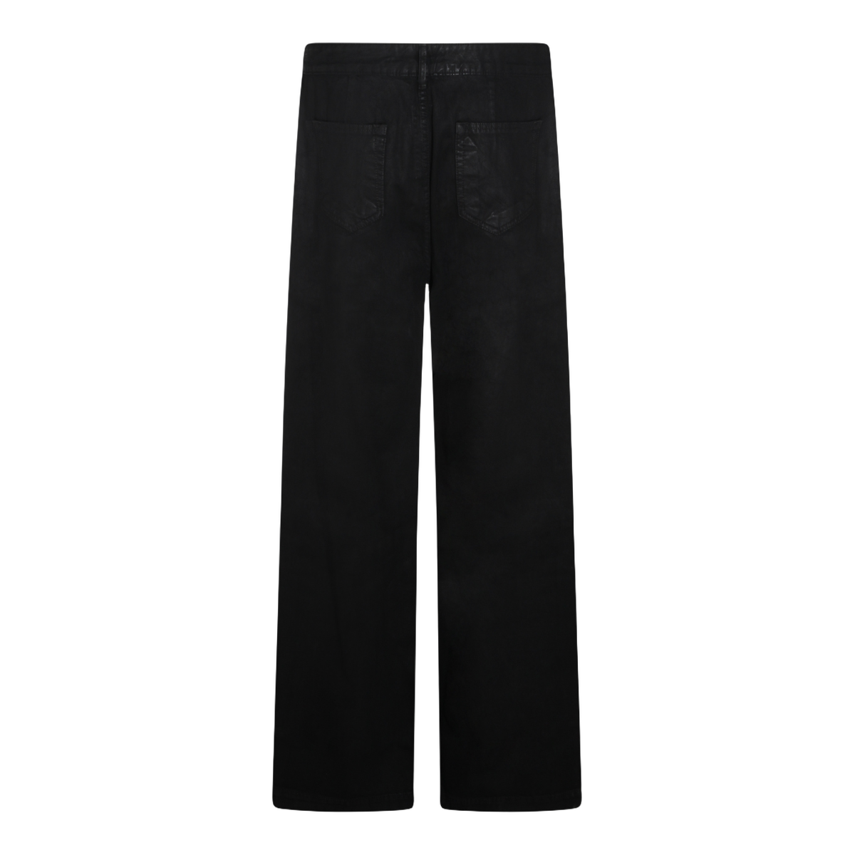 Straight-Leg Trousers with Clean Waistband