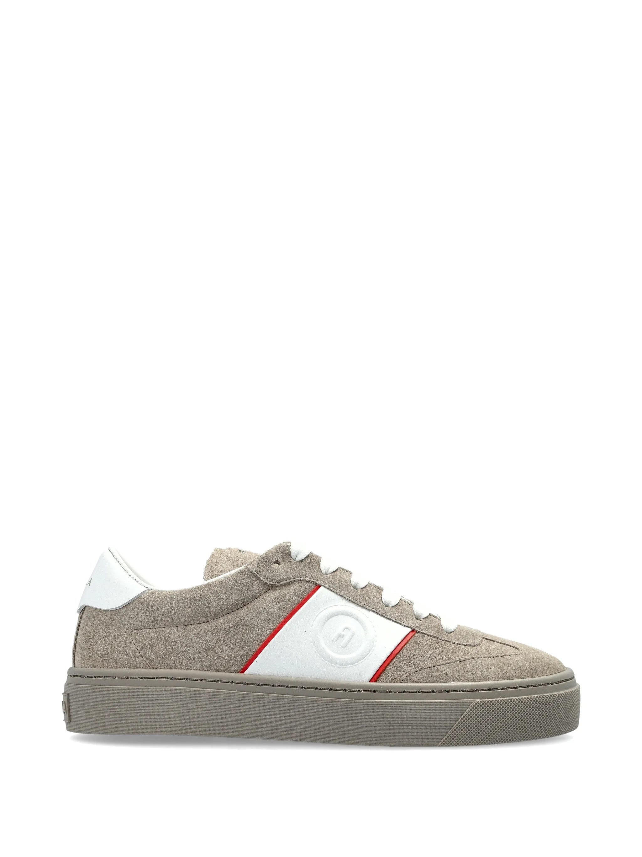 Enjoy Lace Uo Beige Suede Leather Sneakers
