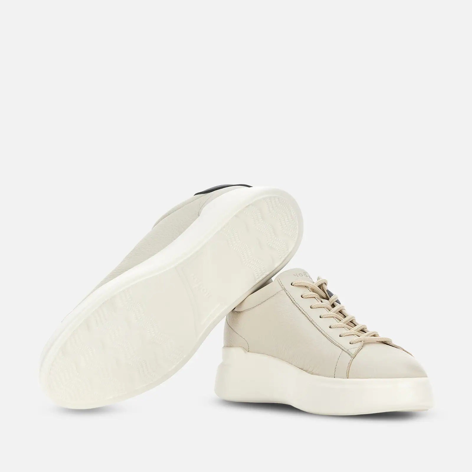 H580 Allacciato H Profilo Sneakers in White Light Blue