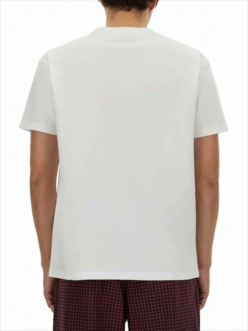 Graphic Print Short-Sleeved T-Shirt with Orb Design