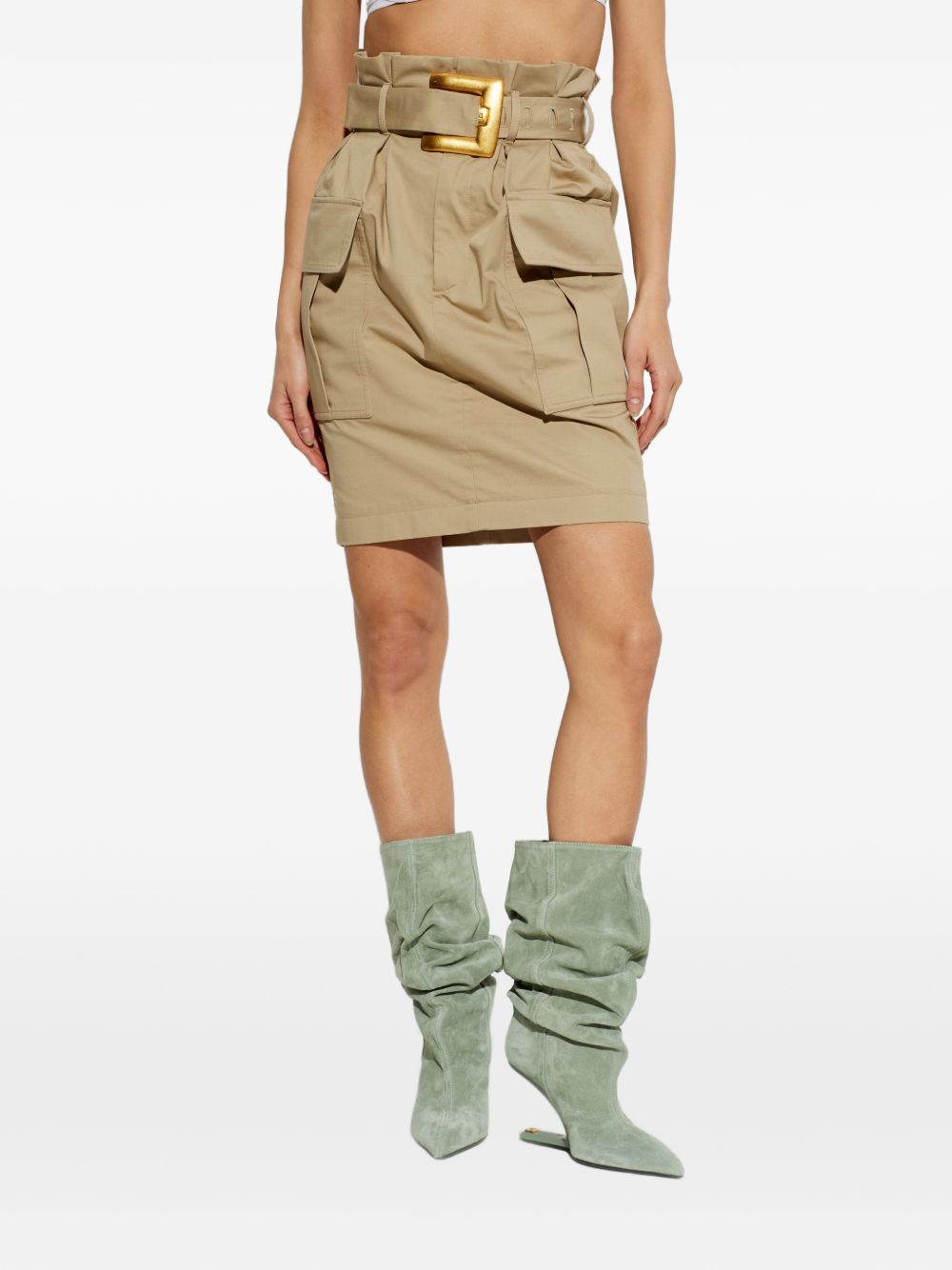Minimalist High Waisted A-Line Skirt