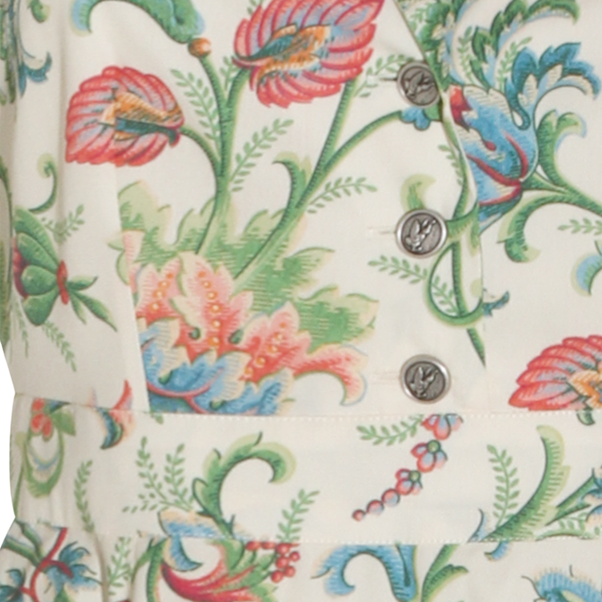 Floral Midi Dress with Collared Neckline