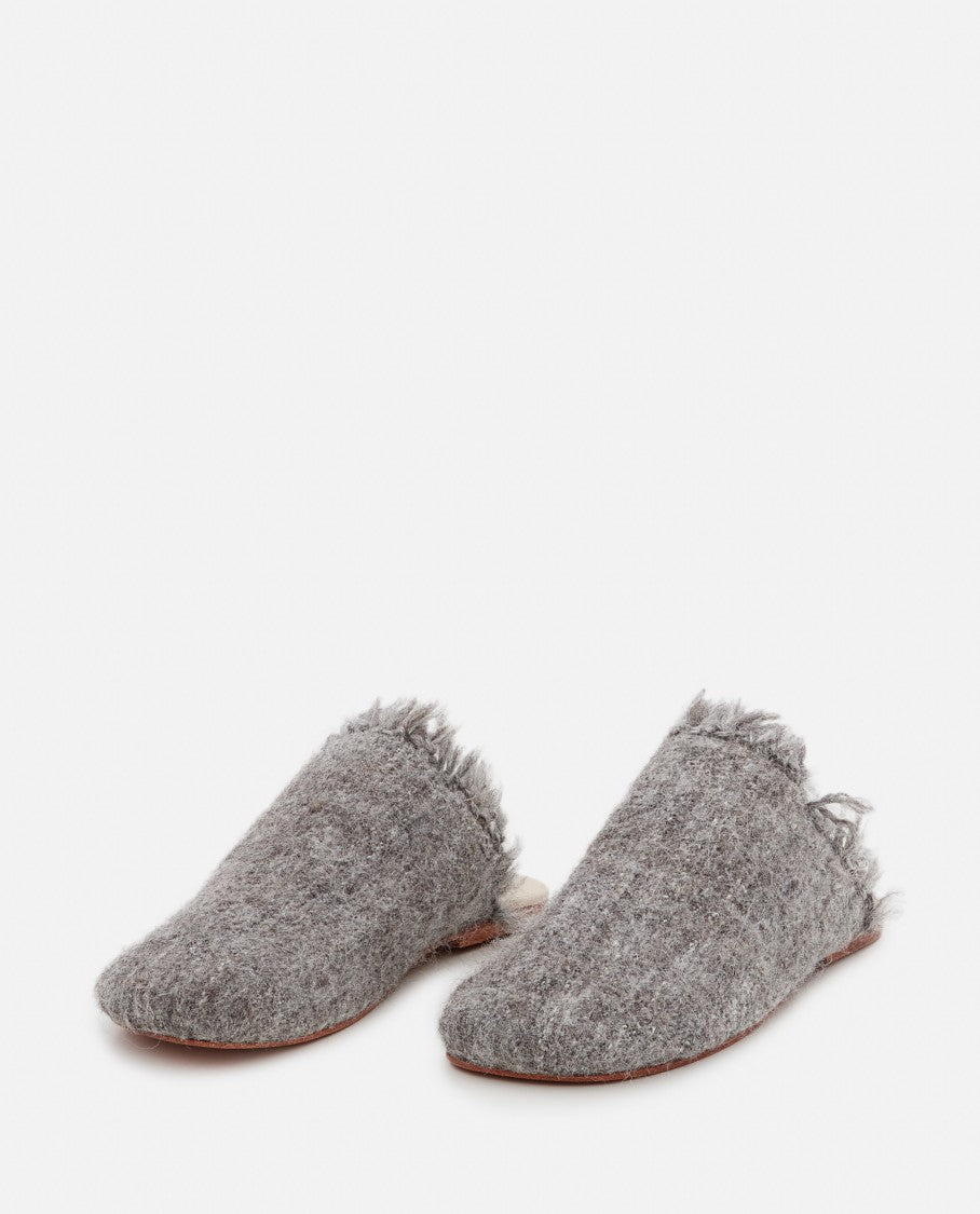 Fringed Etamine Slippers