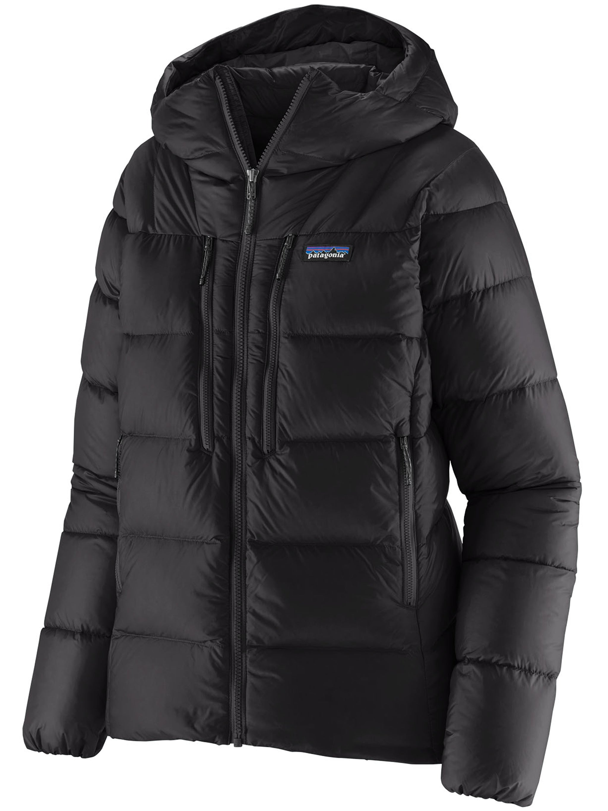 Black Fitz Roy Down Hoody Polyester Jacket