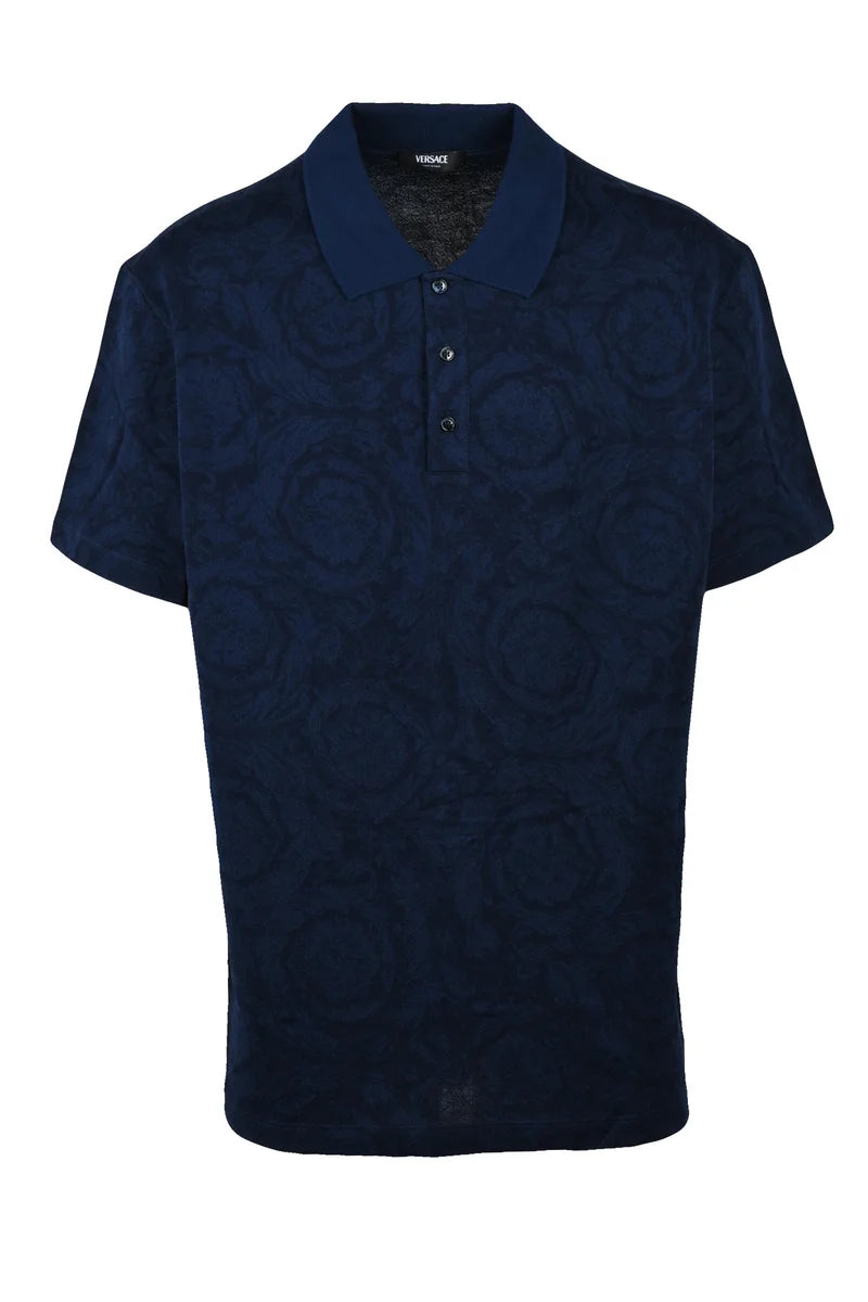 Deep Blue Cotton Polo