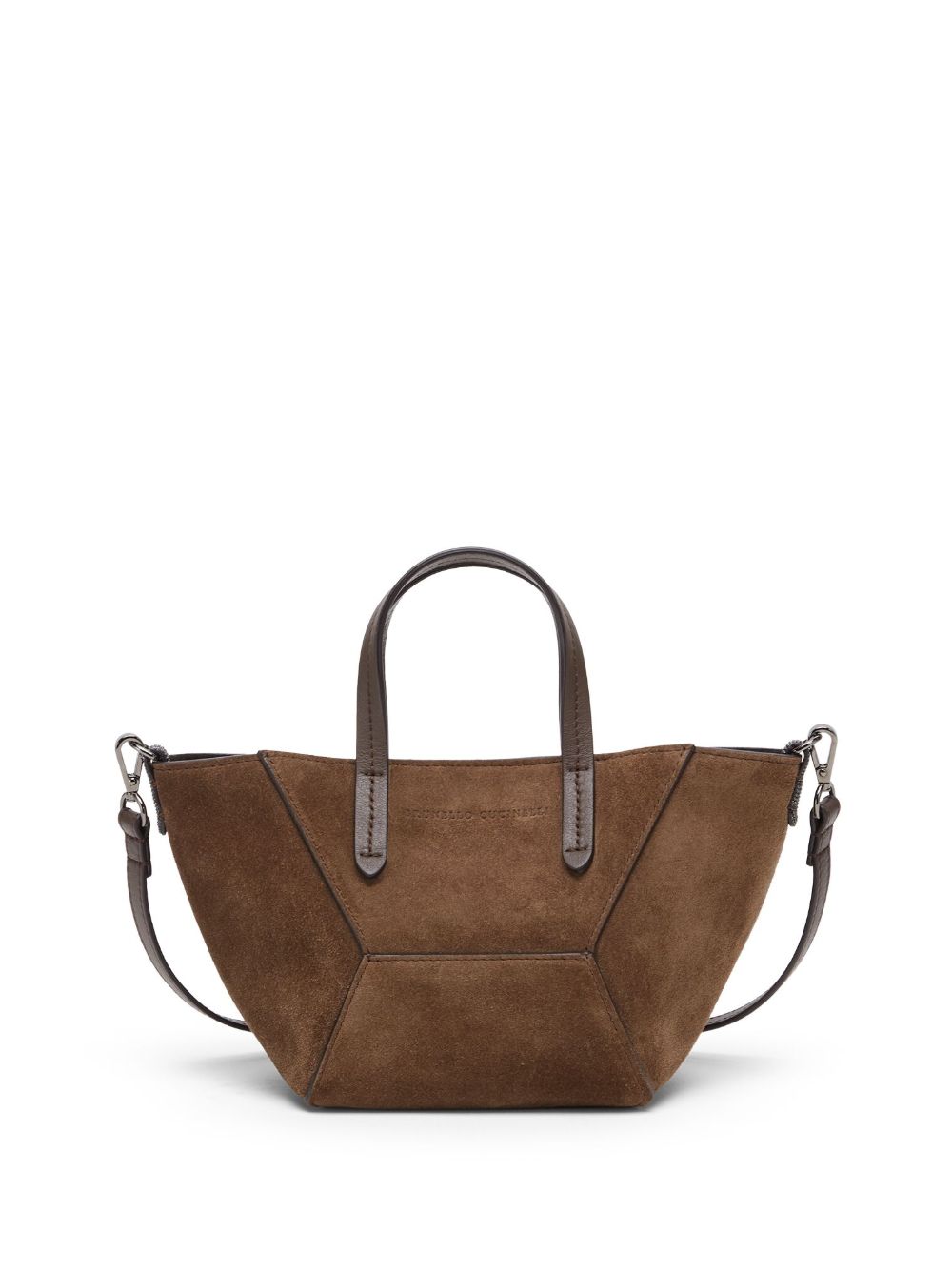 Structured Suede Leather Bag