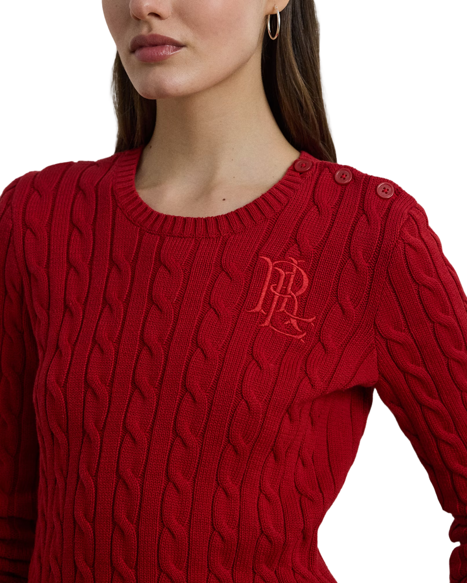 Montiva Long Sleeve Pullover In Madison Red