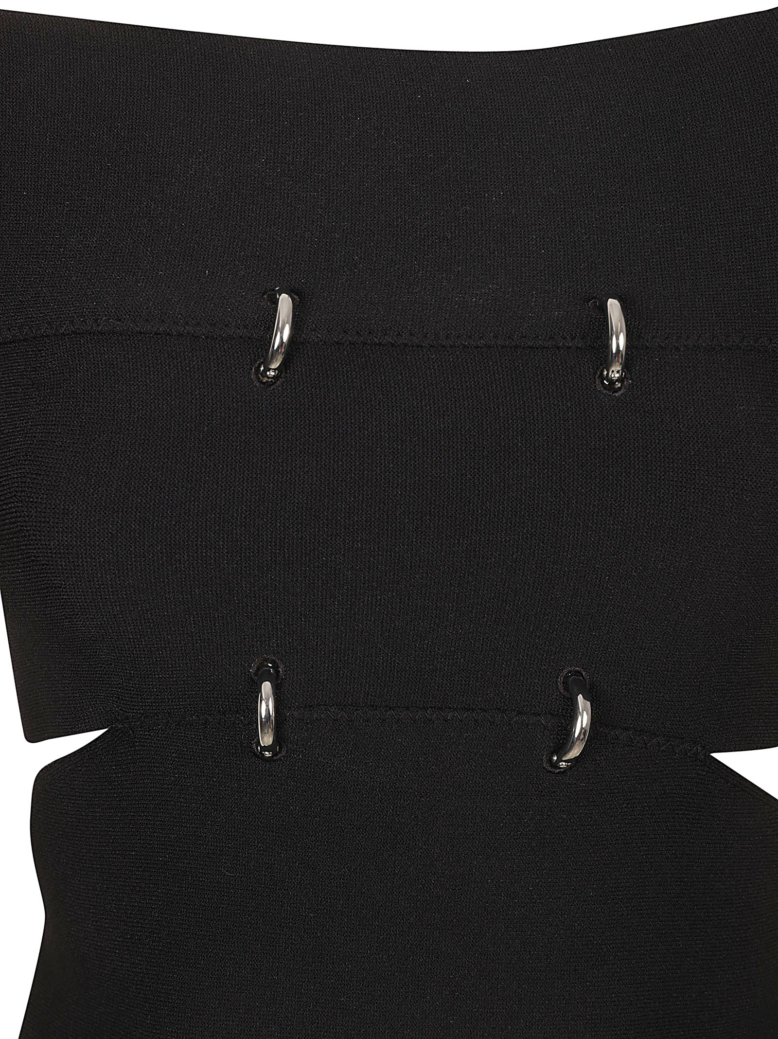 Fitted Black Top With Design