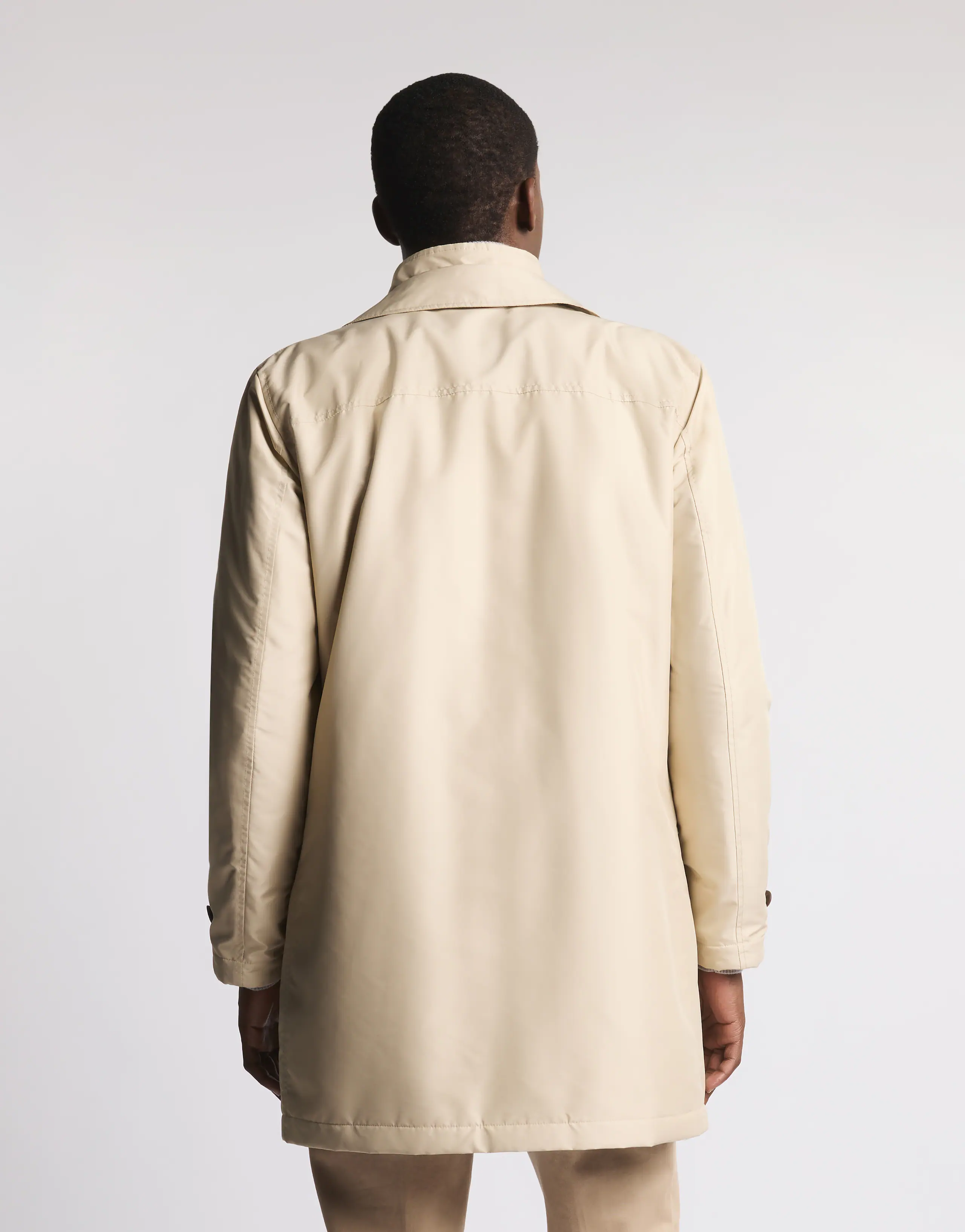 Mid-Length Waterproof Casual Jacket With Design