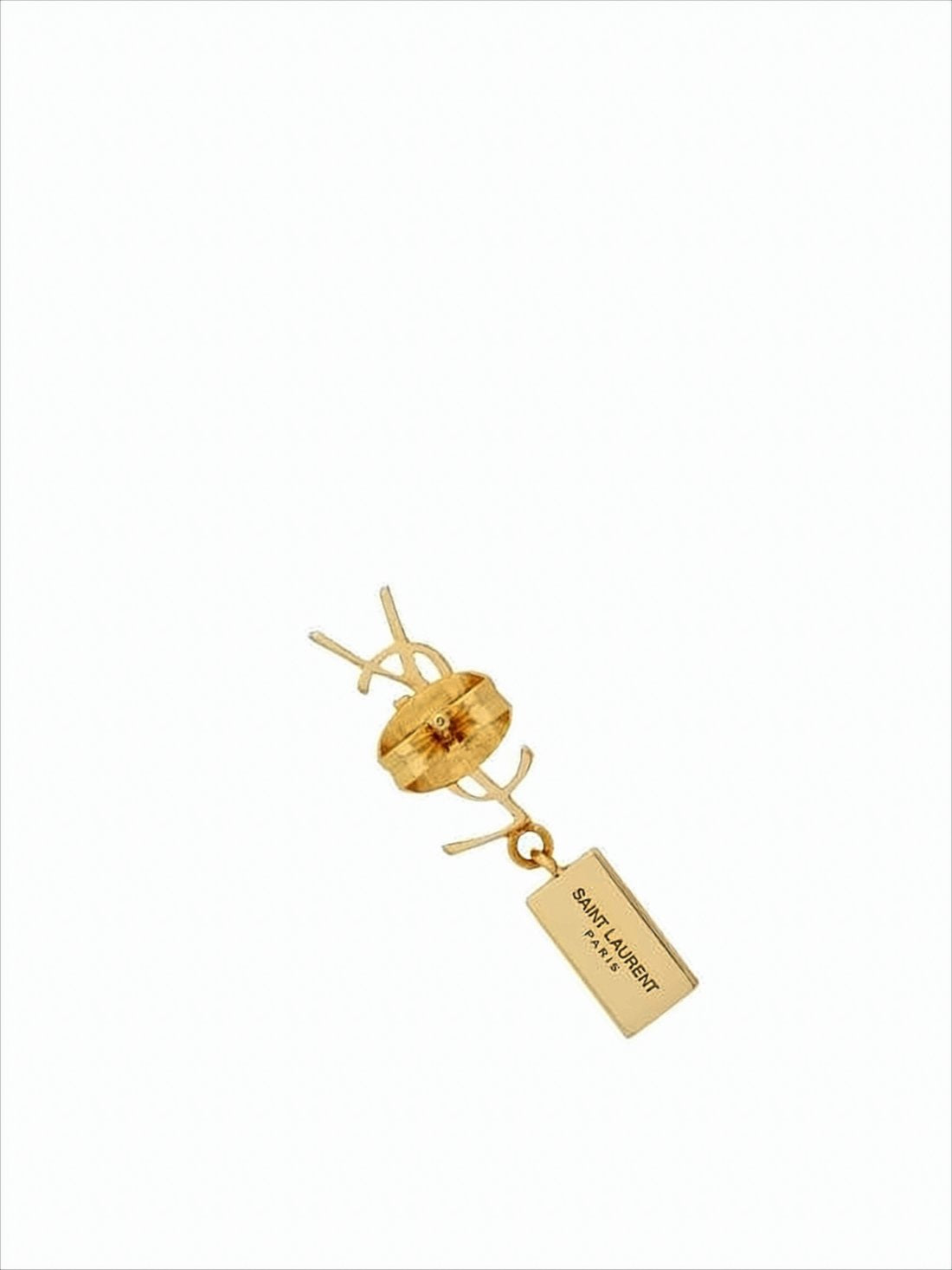 Gold-tone Brass Interlocking Letter Brooch