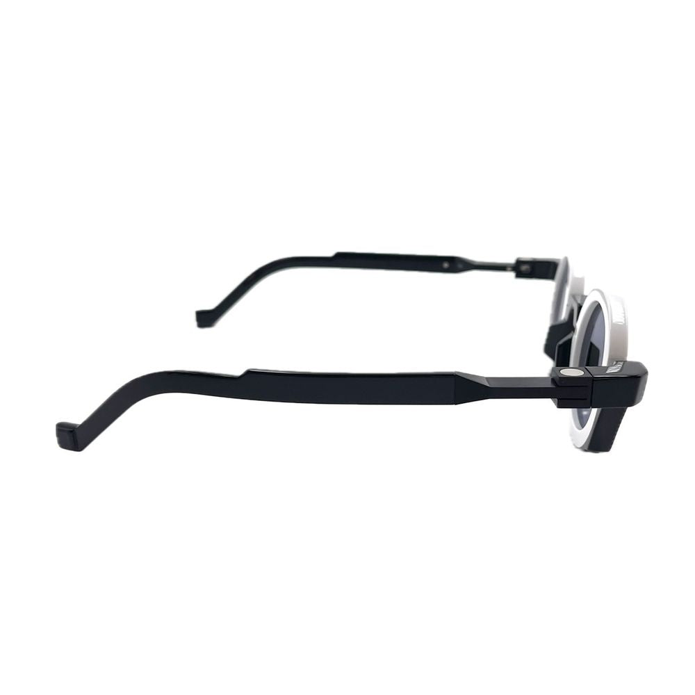 Wl0080 White Label Round Black Bio-Acetate Sunglasses