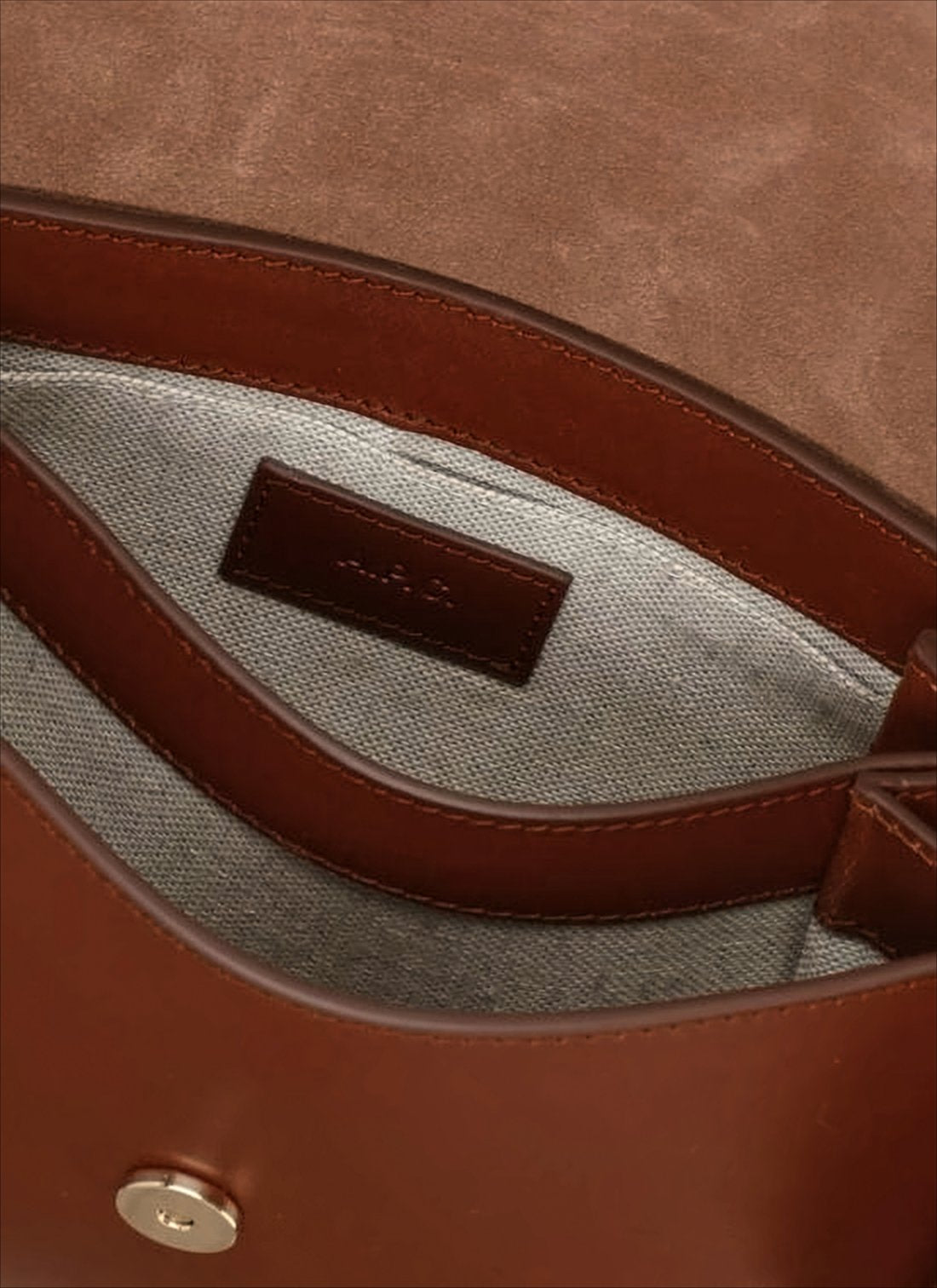 Structured Cowhide Leather Tote Bag