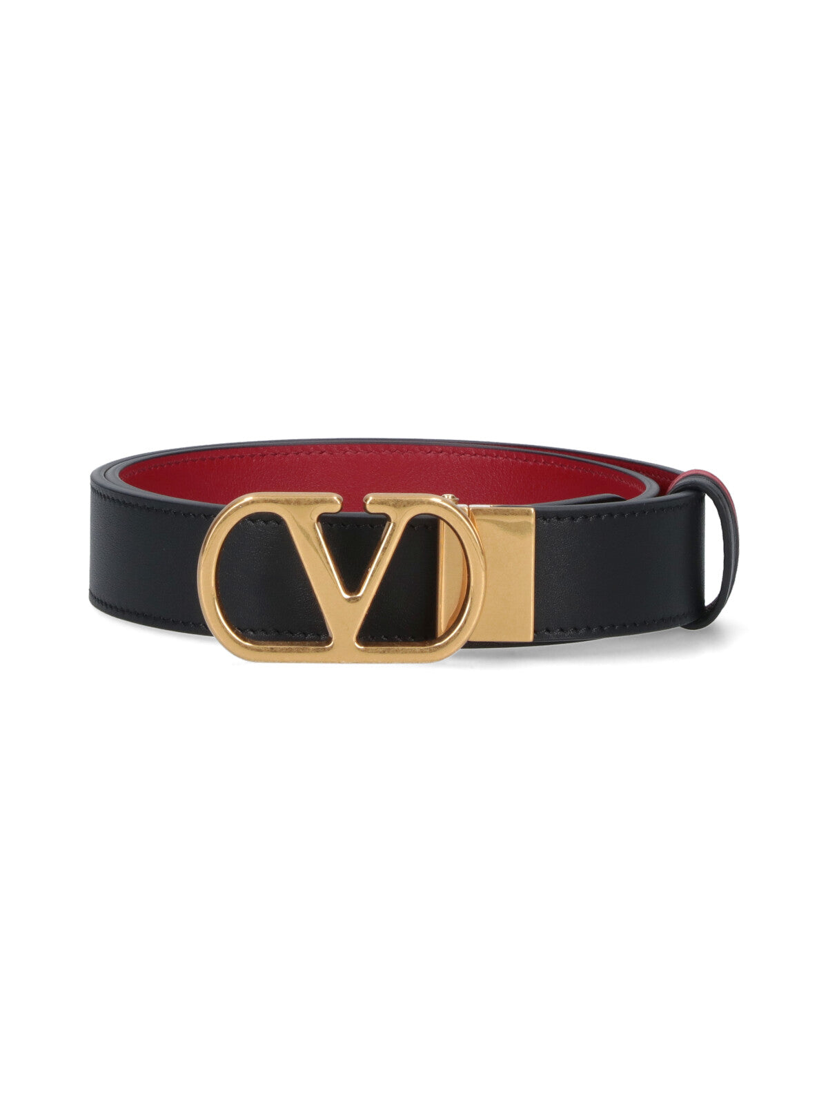 "Vlogo Signature" Reversible Belt – Black/Red