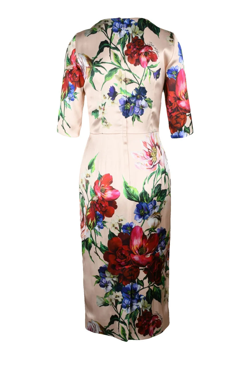 Long Sheath Dress - Multicolor