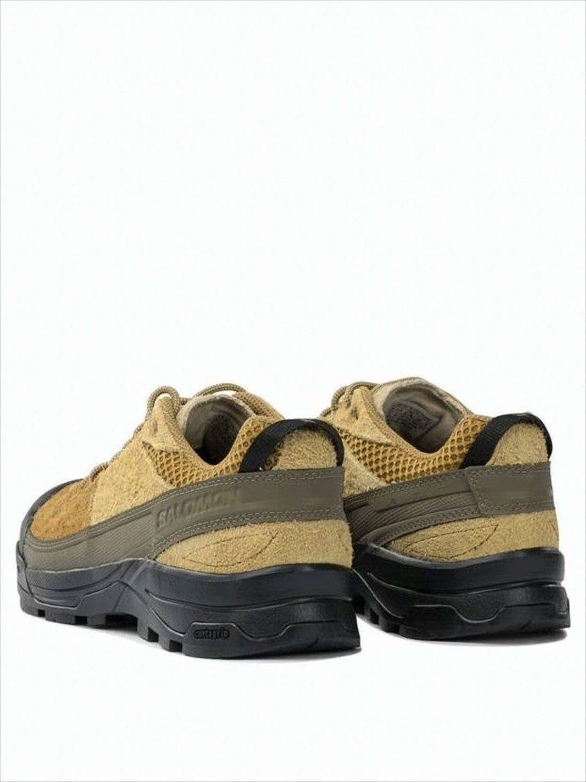 Textured Tan and Brown Sneakers
