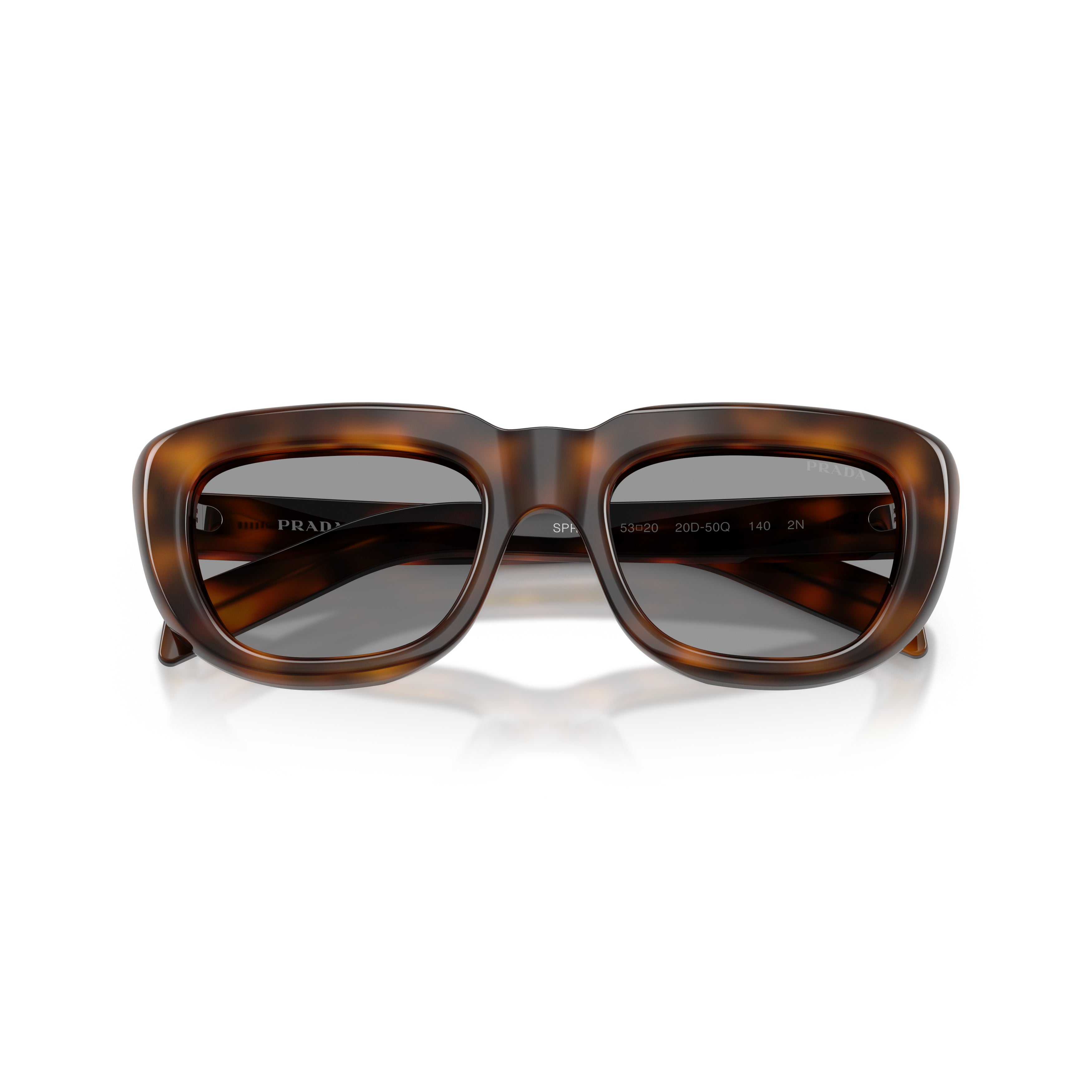 0pr D07s Oversized Rectangular Frame Tortoiseshell Sunglasses