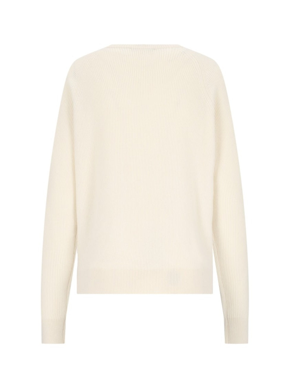 Basic Sweater In Cream Cashmere