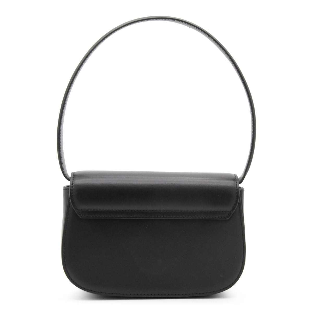 1DR Black Leather Shoulder Bag