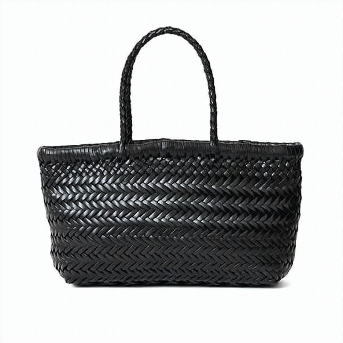 Medium Woven Calf Leather Shoulder Bag