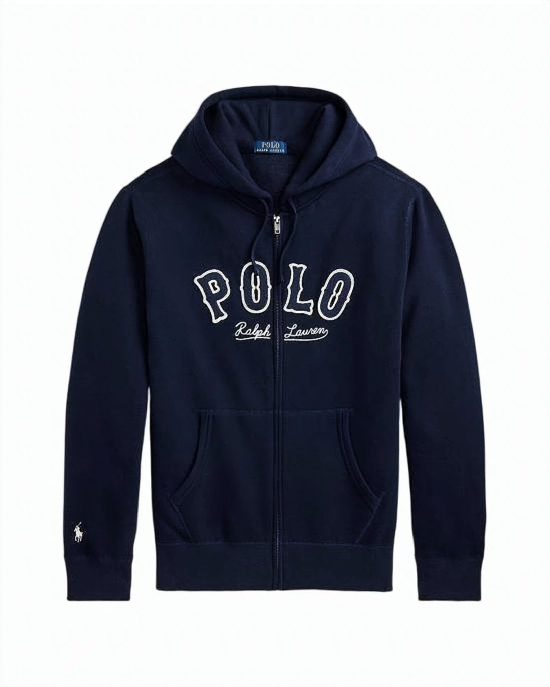 Full-Zip Hoodie with Bold Logo