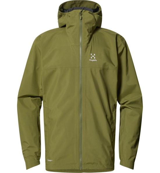 Haglofs Minimalist Green Jacket With Hood And Zipper