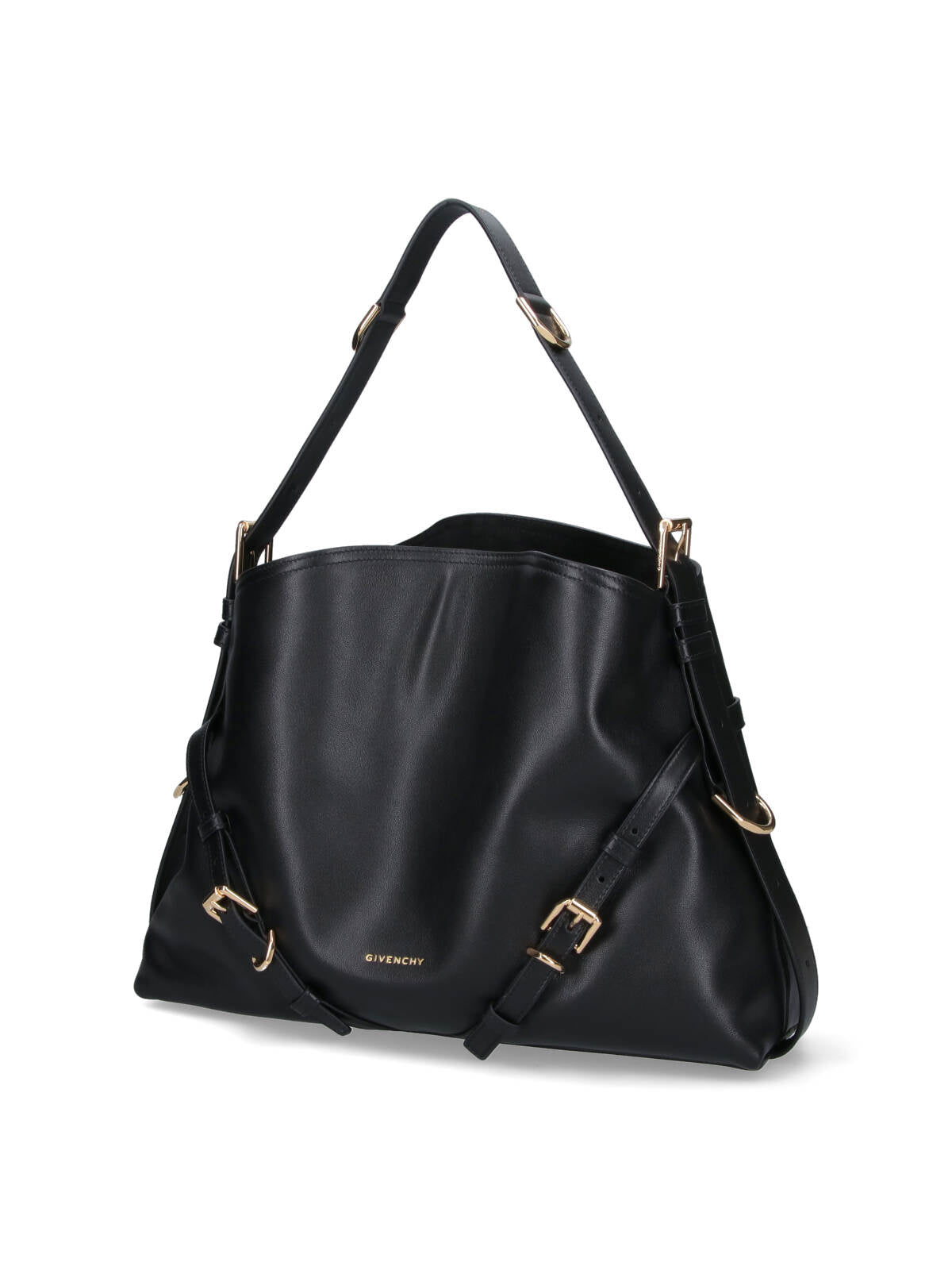 "Voyou" Medium Shoulder Bag – Black