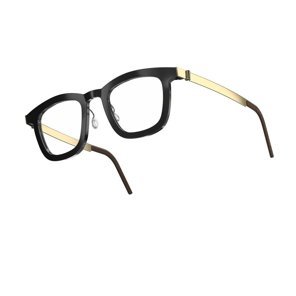 Lindberg Acetanium 1065 Al23 K24 Pgt Black/Gold Square-Frame Acetanium Sunglasses
