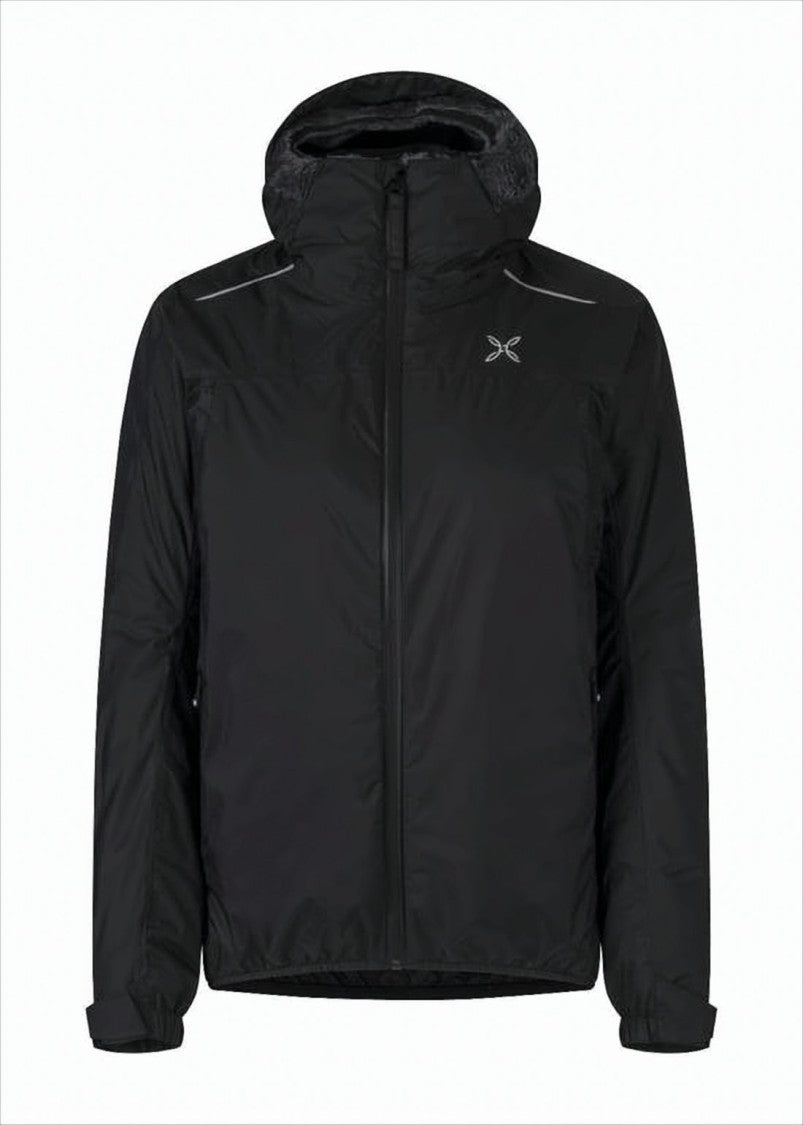 Black Jacket with Plush Faux Fur Lining