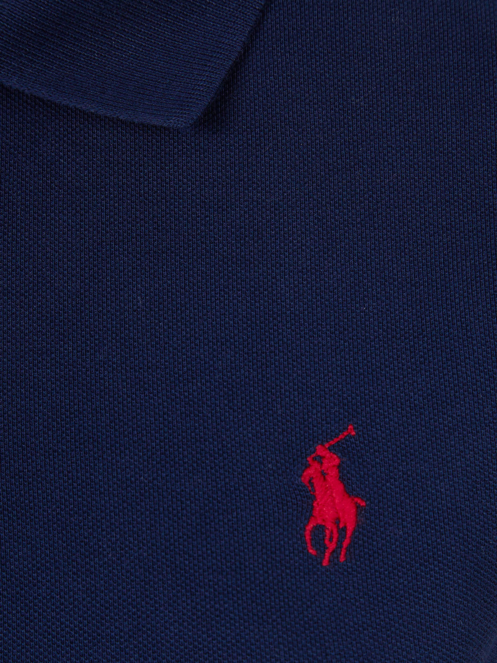 Short-Sleeved Button-Up Polo Shirt