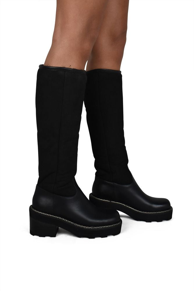 Tall Boots In Smooth Leather