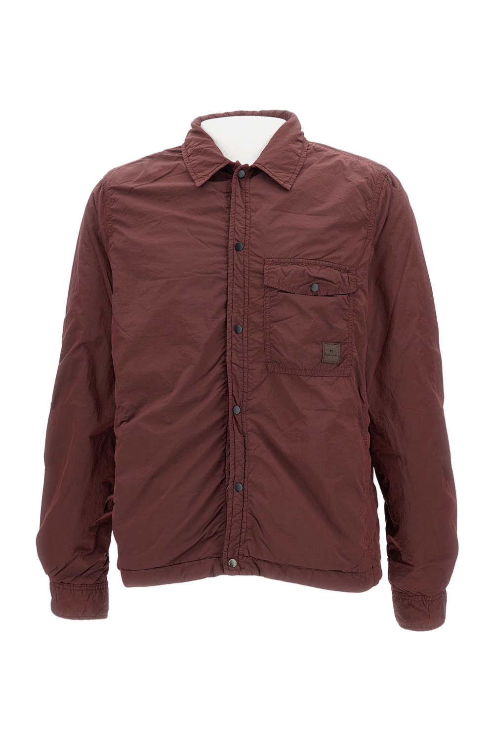 Burgundy Nylon Sports Jacket