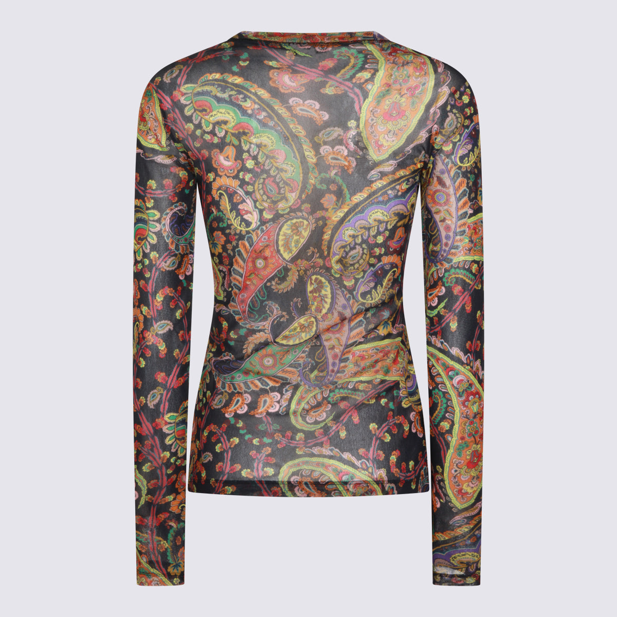 Multicolor Printed Long-Sleeve Top