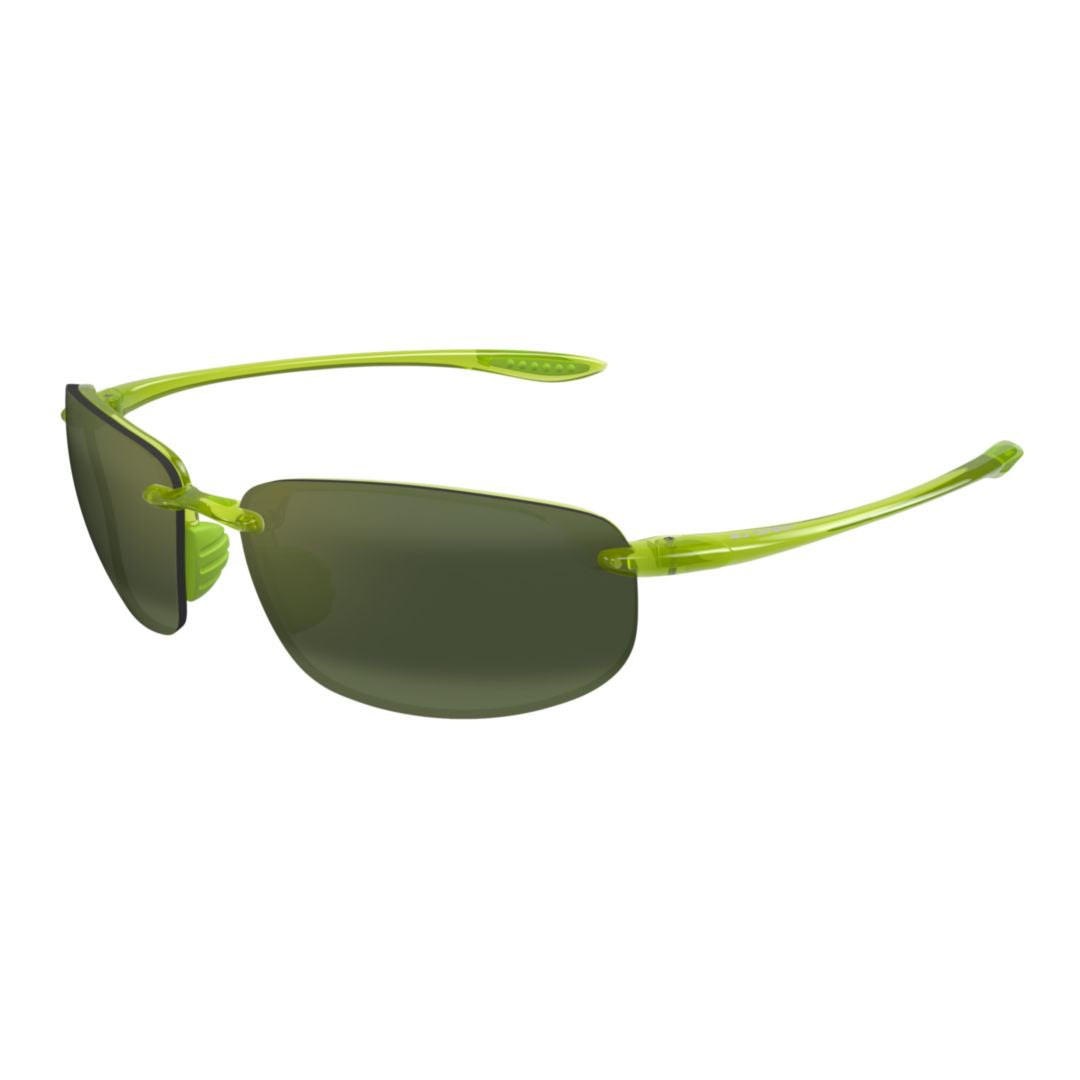 Hookipa Rimless Sunglasses with Rectangular Lenses and Translucent Temples