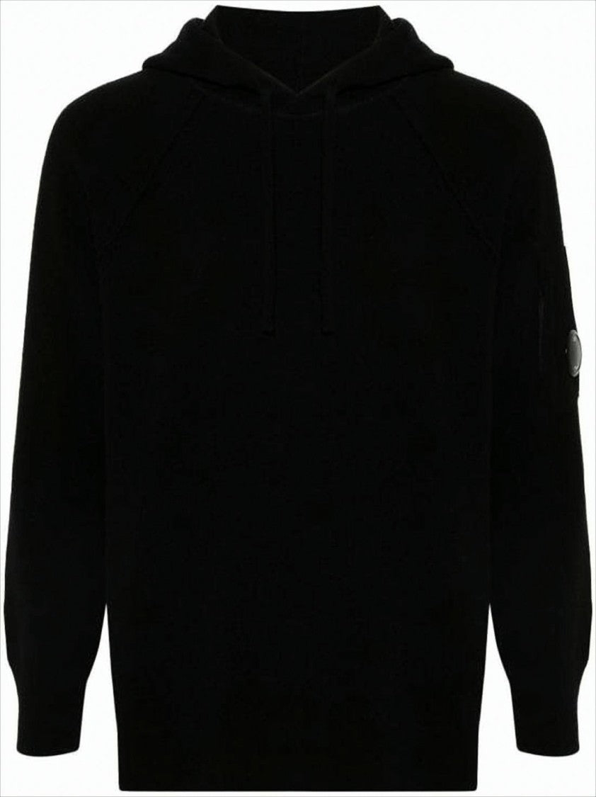 Relaxed-Fit Hooded Sweatshirt In Soft Wool Blend